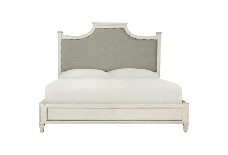 Bella Twin Upholstered Bed by Bassett at Esprit Decor Home Furnishings